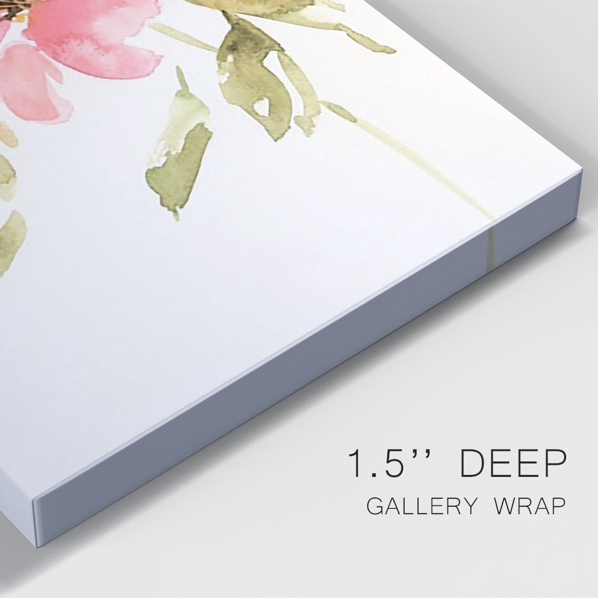 One Pink Bloom II Premium Gallery Wrapped Canvas - Ready to Hang