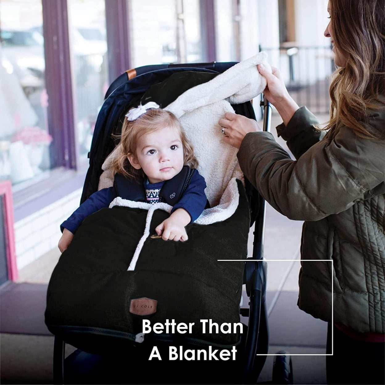 JJ Cole Urban Bundleme, Toddler Bunting Bag, Black, Ages 1-3 Years
