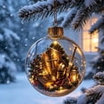 thumbnail image 6 of Glowing Christmas Story Ornament with Warm LED and 3D Mini Holiday Scene Glowing Christmas Story Ornament, 3D Mini Scene, Warm LED Glow, Ready To Hang, Tree And Wreath Decor, 6 of 7