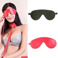 thumbnail image 2 of Coofit Blindfold Eye Mask Faux Leather Sleeping Mask Costume Mask for Adults, 2 of 7