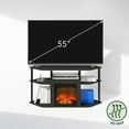 thumbnail image 6 of Furinno JENSEN Open Storage No Heat Decorative Electric Americano/Black, 6 of 8