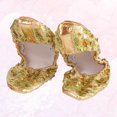 thumbnail image 4 of EeaseMX 1 par de zapatos de baile con lentejuelas antideslizantes, placa redonda, zapatos latinos, accesorios de baile, talla L, 38-39 yardas, dorados, 4 of 7