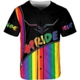 thumbnail image 2 of Lotusprinthandmade Personalized Name LGBT Baseball Jersey XS-5XL Multicolor, LGBT Baseball Shirt, 2 of 5