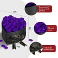 thumbnail image 4 of Auoasl 16 para mujer, diseño de rosas preservadas, regalo, color morado, 4 of 6