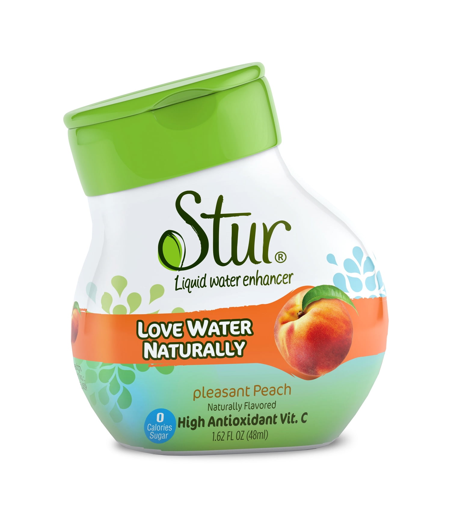 Stur Peach, Liquid Water Enhancer Drink Mix, 1.62 fl oz Bottle (10