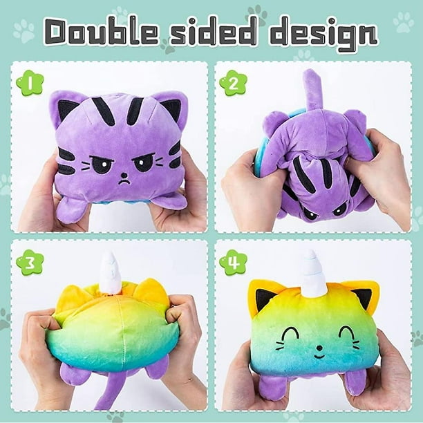 Peluche reversible Moody Turtle Kitten Kittycorn Unicornio Stego