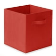 thumbnail image 2 of Casafield Set of 6 Fabric Storage Cube Bins, Red - 11" Collapsible Foldable Cloth Baskets for Shelves and Cubby Organizers, 2 of 8