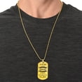 thumbnail image 5 of To My Son - You Are The Strongest, Smartest, Kindest - Graphic Military Dog Tag Necklace (Optional Personalized Engraving), 5 of 5
