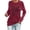 Red, variant on SAZBJOJN Long Sleeve Shirts for Women Witch Way to the Wine Letter Funny Halloween Print Crew Neck Pullover Tops for Women Wine Drinker Gift Halloween Shirts Size M White