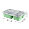thumbnail image 3 of Vrorvz Bento Box Adult Lunch Box 3 Compartment Meal Prep Container for Kids Stackable Snack Containers Suitable for School and Travel Lunch Microwave Freezer and Dishwasher Safe, 3 of 6