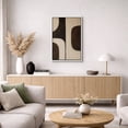 thumbnail image 5 of Framed Canvas Print Geometric Wall Art Minimalist Abstract Decorative for Living Room Bedroom - 16"x24" WHITE, 5 of 8