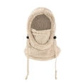 thumbnail image 4 of Xdegoge Kids Balaclava 3 in 1 Beanie Hat with Scarf and Mask for Boys Girls Sherpa Fleece Adjustable Drawstring Warm Snow Winter Hats Plush Face Cover Ski Caps, 4 of 6