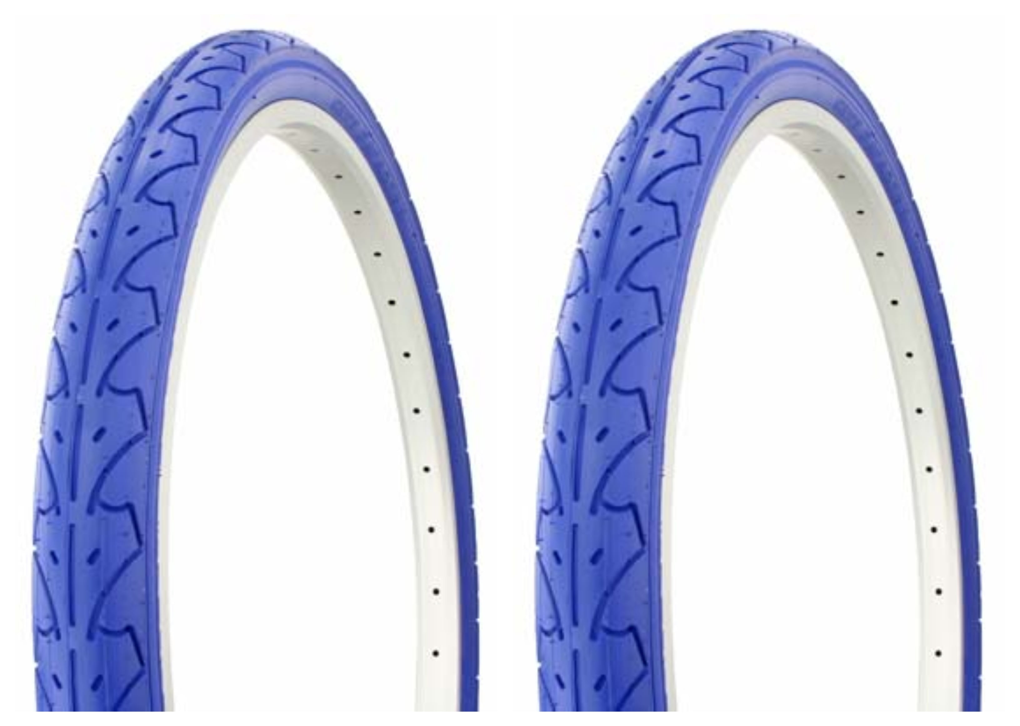 blue bicycle tires