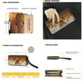 thumbnail image 2 of LedBack Highland Cow Printed Handbag and Wallet Set Sunflower Top Handle Handbag Satchel with Matching Wristlet Wallet Waterproof Leather Tote Bag Shoulder Hobo Bag, Brown, 2 of 4