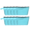 thumbnail image 1 of Bolsas de Maquillaje de Lona, 10pcs Bolsas de Cosméticos de Viaje, Bolsas de Aseo de Cremallera Multipropósito, Azul Claro(7.5 x 5 x 1.8inch), 1 of 6
