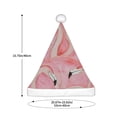 thumbnail image 3 of Kowoue Flamingos Pattern Santa Hat Christmas Hats for Adults, Holiday Unisex Velvet Comfort Xmas Hat for Women Men, 3 of 6