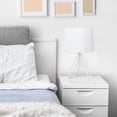 thumbnail image 3 of All the Rages LHT-5024-WH Lalia Home Geometric Matte Wired Table Lamp with Fabric Shade, White, 3 of 4