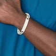 thumbnail image 5 of Sterling Silver Bracelet ID Anchor 10 mm 8.5 in 8.5inch Polished Engraveable Link, 5 of 5