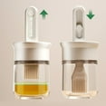 thumbnail image 3 of Retractable Oil Brush and Bottle Combo, Food Grade Silicone Bristles & Glass Bottle, Non-stick & Dishwasher Safe for Easy Cleaning, Ideal for Baking Grilling and Home Kitchen Cooking, 3 of 5