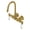 Brushed Brass, variant on Kingston Brass AE5T7 Aqua Vintage 3-3/8 Inch Wall Mount Tub Faucet, Brushed Brass
