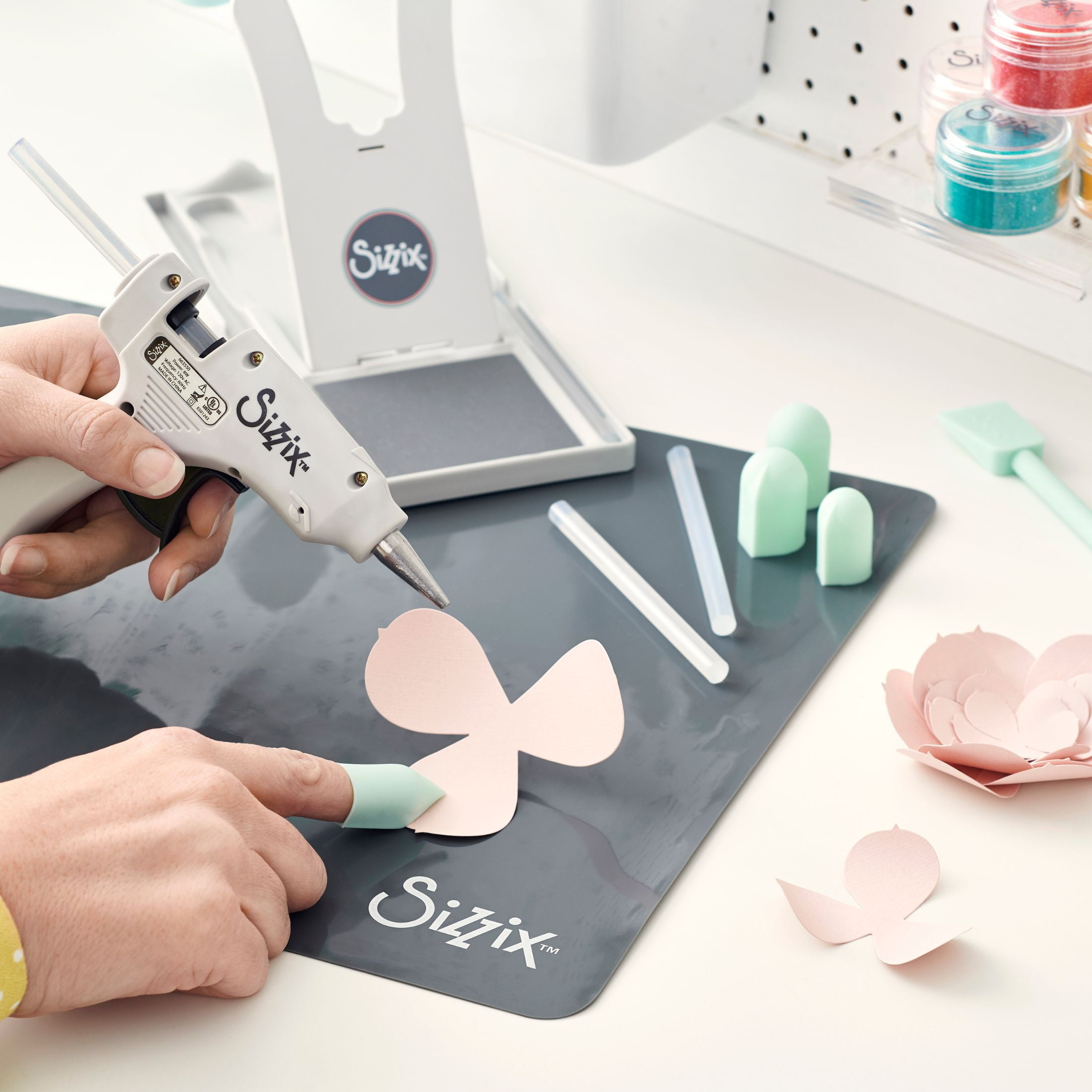Sizzix Glue Gun with Precision Nozzle for Crafting and DIY Projects