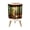 Color 2, variant on Small Trash Can with Lid Rusty Corrugated Metal Weathered Gray Orange 1.8 Gallon Dog Proof Trash Can Round Garbage Can Waste Bin Wastebasket for Bathroom Bedroom Living Room