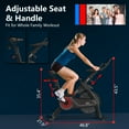 thumbnail image 5 of Exercise Bike for Heavy People, Magnetic Resistance Stationary Bike for Home, Indoor Workout Cycling Bike - Plus-Size Person Friendly (Adjustable Seat and Handlebars) - Weight Capacity 330lbs, 5 of 7