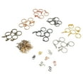 thumbnail image 2 of Anneaux de Porte-Clés 250 Pcs Anneaux de Porte-Clés avec Chaîne Réponse Rapide, 2 of 8