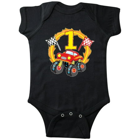 

Inktastic Monster Truck 1st birthday Gift Baby Boy or Baby Girl Bodysuit
