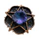 thumbnail image 4 of Estatua con Base de bola de estrella y flor Macarena figura de resina dor Azul Púrpura Oro, 4 of 8