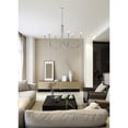 thumbnail image 3 of Living District Layne 42" 6-Light Transitional Metal Chandelier in Chrome, 3 of 9
