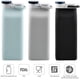 thumbnail image 2 of Botella de agua plegable sin BPA, botella de agua plegable para botellas deportivas de viaje con triple prueba de fugas, ligera, 20 onzas, gris Sincero  Hogar, 2 of 7