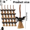 thumbnail image 6 of Halloween Mini Witch Broom, Natural Handmade Ornament, DIY Craft, 6 of 9