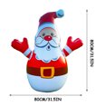 thumbnail image 5 of SuoKom LED Color Changing Light Santa Christmas Yard Inflatable, 31.5 in, 5 of 5