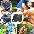 thumbnail image 7 of XIATIAN Men Canvas Fabric Belts Casual Web Cloth Belts with Black Double Ring Buckle 2 Pack, 7 of 7