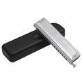 thumbnail image 3 of OUNONA 1 Pce Instrument de Musique Harmonica Argent 16 Trous avec Son Réactif, 3 of 8