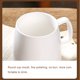 thumbnail image 3 of Monstrate Taza de café Simple de 400ML, taza de cerámica para desayuno de leche, tazas para niñas y niños, viajes de negocios, Hotel, cafetería, Mostrada Negro 400ml Monstrate HA080482-01, 3 of 6