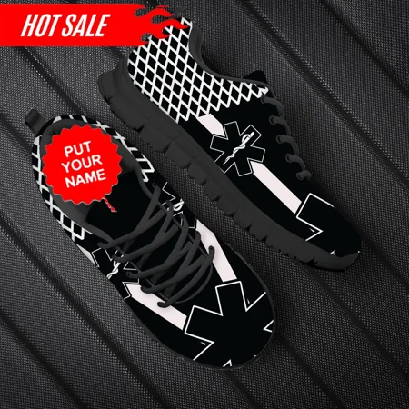 

Nurse Shoes for Women Medical Student Hospital Paramedic EMT EMS Flats Shoes Custom Name Casual Footwear Female Walking Sneakers