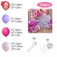 thumbnail image 2 of Kit de arco de guirnalda de globos FloreceBien, globos cromados de oro rosa para decoración de globos de fiesta de bodas y cumpleaños, 2 of 5