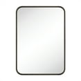 thumbnail image 3 of 20x28'' Oil rubbed bronze Mirrors for Bathroom,Bathroom Vanity Mirror, Rounded Rectangle Mirror, Stainless Steel Anti-Rust Tube Metal Frame Wall Mounted Mirror, Vertically/Horizontal Hanging, 3 of 9