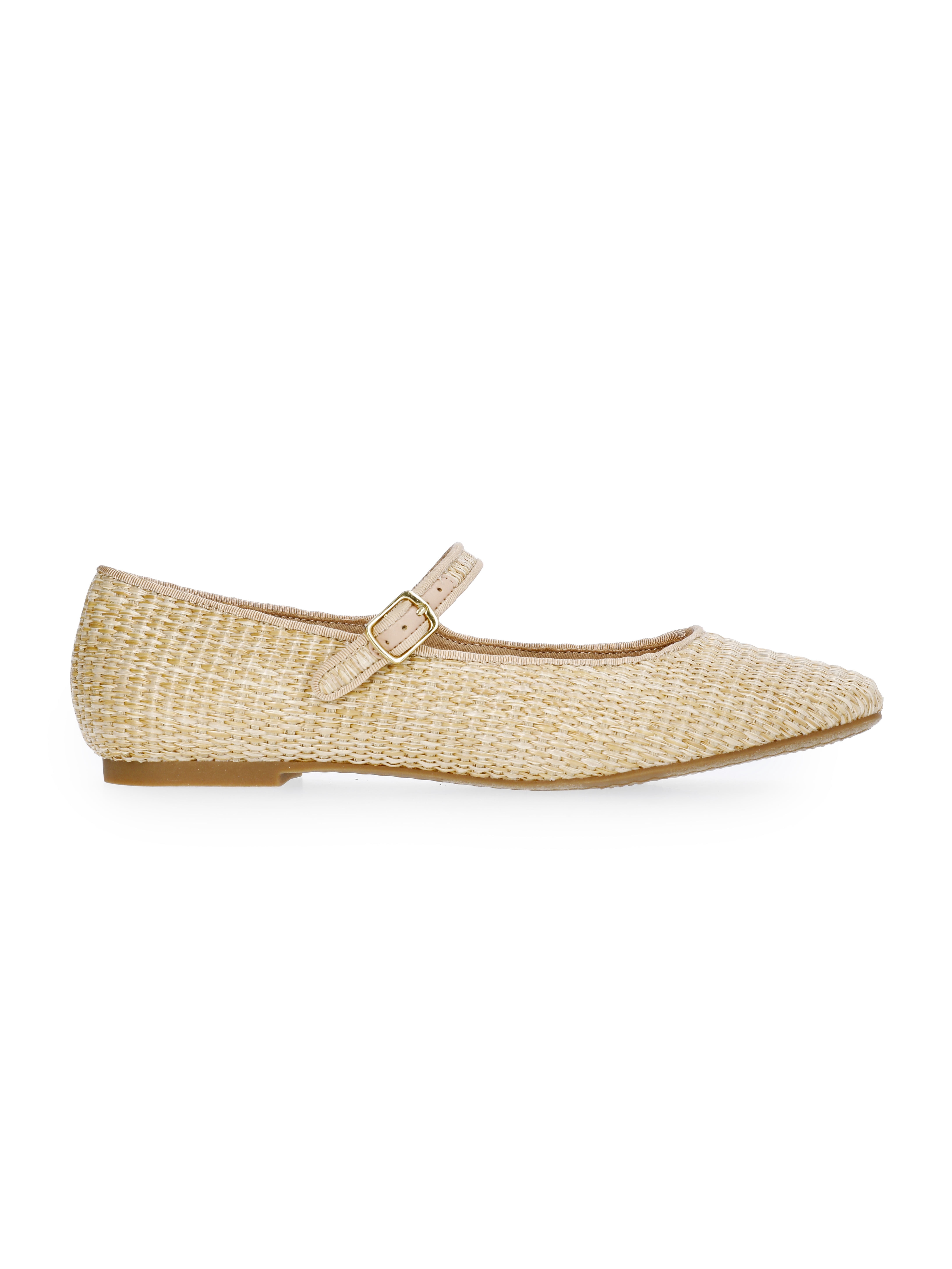 Time and Tru Women's Faux Leather Mary Jane Flats, Wide Width Available