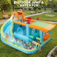 thumbnail image 4 of Memoryfield Kids Inflatable Bounce House 12-in-1 Bouncer Playset with Slide & 350W Blower, Indoor Outdoor Jump Castle for Backyard, 4 of 8
