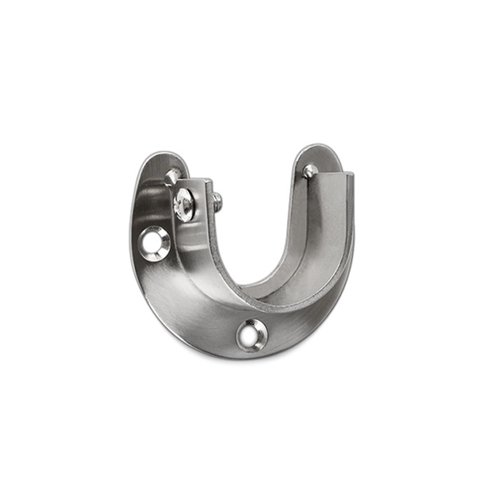 Closet Pole Sockets 25/32mm Flange Rod Holder 3 Holes Socket Wardrobe