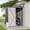 Gray, variant on 8 X 4 Ft Outdoor Metal Storage Shed, Galvanized Steel Lean to Shed with Lockable Door, Tool Storage Shed, Outdoor Door Storage Cabinet for Patio, Garage, Poolside, Bikes, and Garden (Gray)