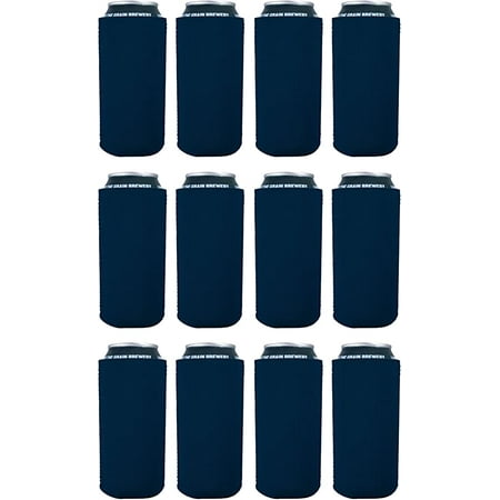 

Blank Neoprene Collapsible 16 oz. Can Coolie (12 Pack Navy)
