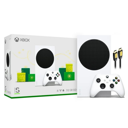 Microsoft Xbox Series S Holiday Bundle 1.5TB SSD, with Mytrix High Speed HDMI