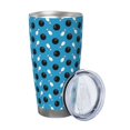 thumbnail image 2 of Susaid Bowling Balls Print 20oz Car Cup,Insulated Coffee Cup Fully Spill Proof Travel Coffee Mug, Stainless Steel Tumbler for Work Home Outdoor Car-Straw Three-piece Set, 2 of 8