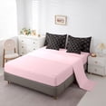 thumbnail image 5 of Feelyou Princess Crown Twin Bedding Sets 7-Piece, Cartoon Black Pink Bedding Comforter Set, 5 of 8