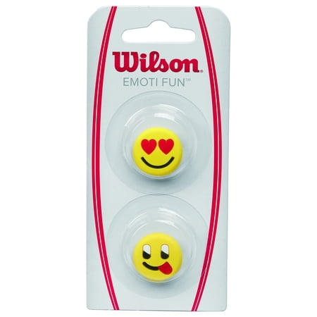 Wilson Racket Dampener Wilson Tennis Vibration Dampener for Rackets, Emoti-Fun, 2 Pack, Heart ...