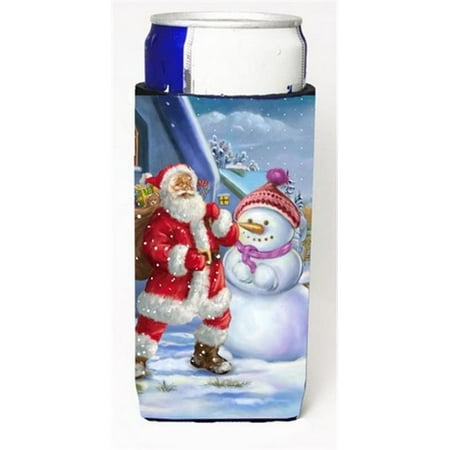 

Carolines Treasures APH6200MUK Christmas Santa Claus and Snowman Ultra Beverage Insulators for slim cans Slim Can